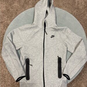 Nike Light Gray Hoodie with Black Details